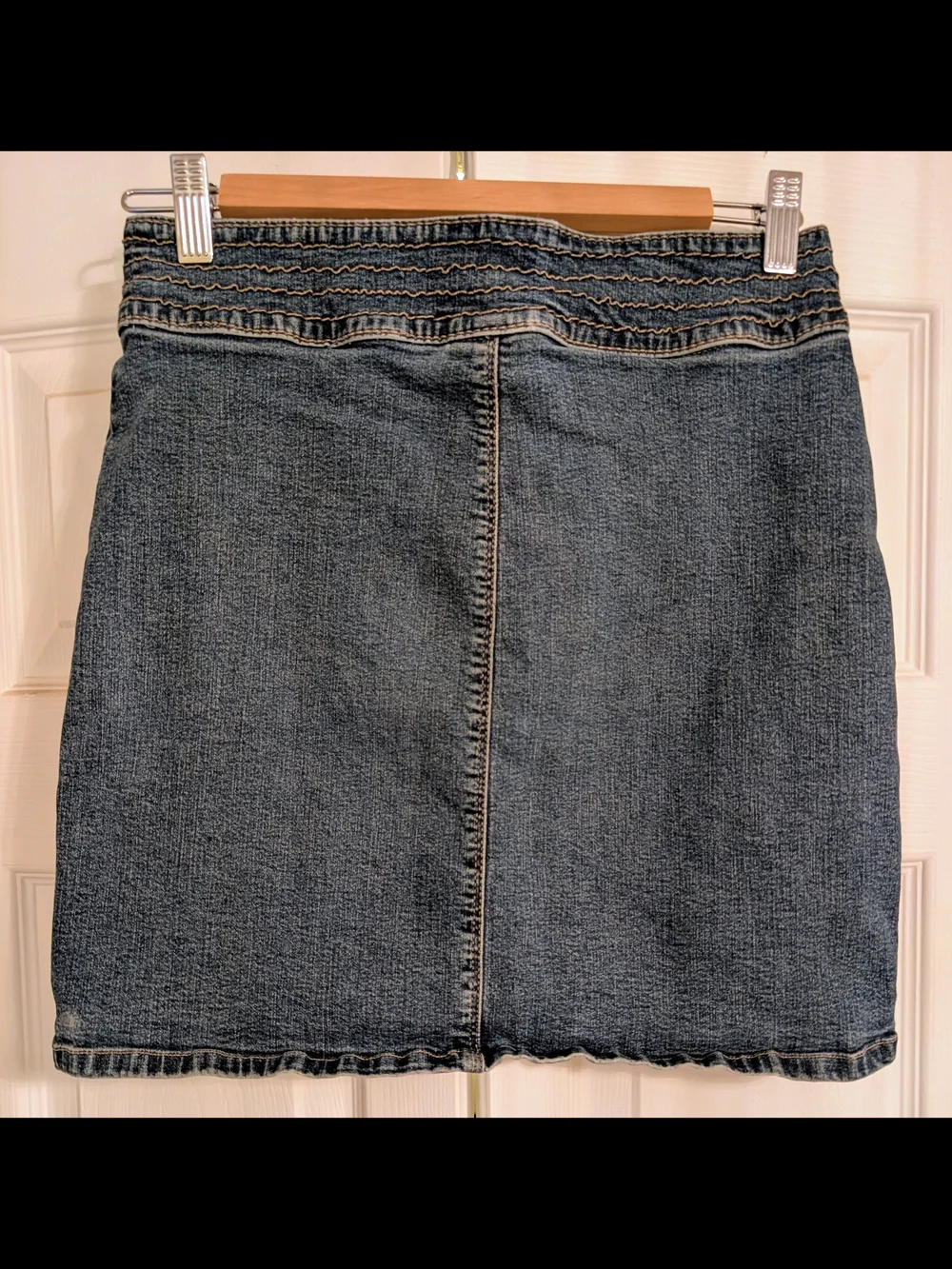 Y2K Denim Skirt in Washed Blue - Picture 7 of 9